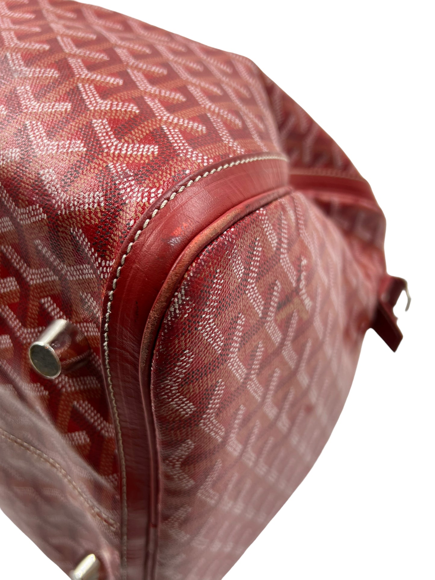 Goyard Red Croisiere 50 Duffle