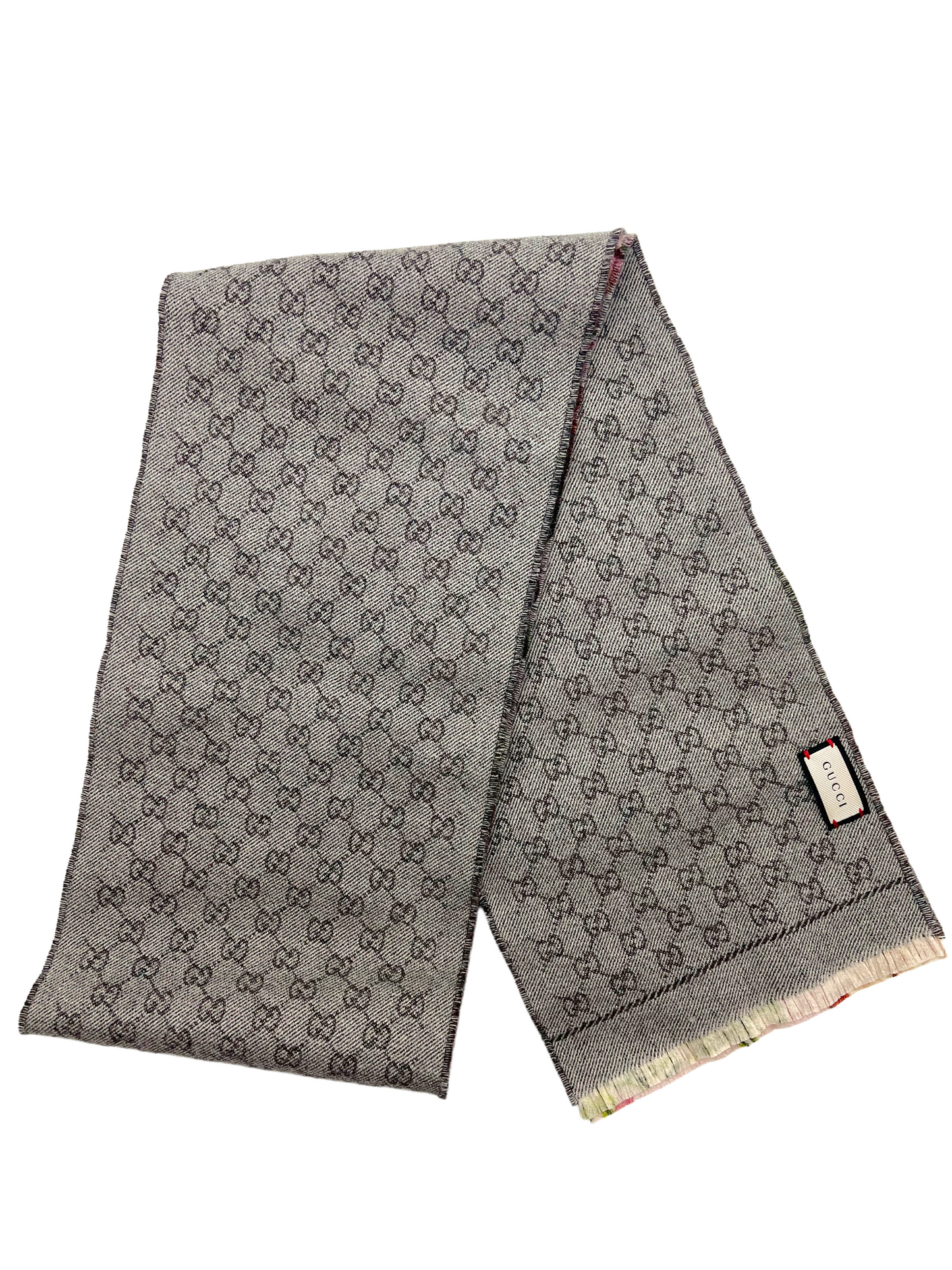 Gucci Pink Mini Morphin Reversible Blooms Scarf