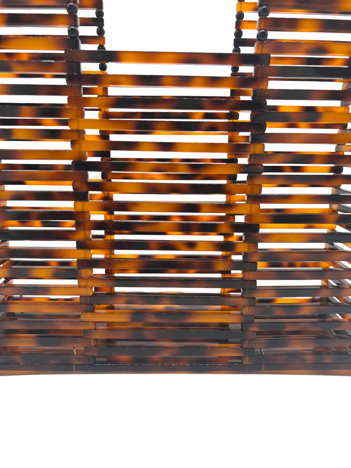 Rachel Roy Tortoise Acrylic Top Handle Bag