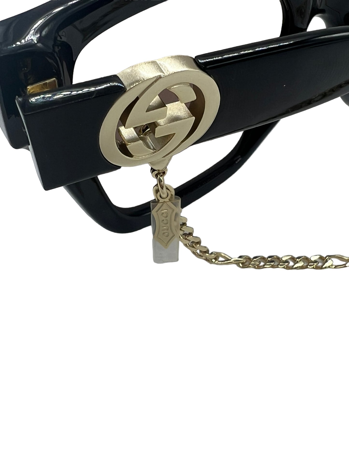 Gucci Black GG1023S Black Sunglasses With Chain