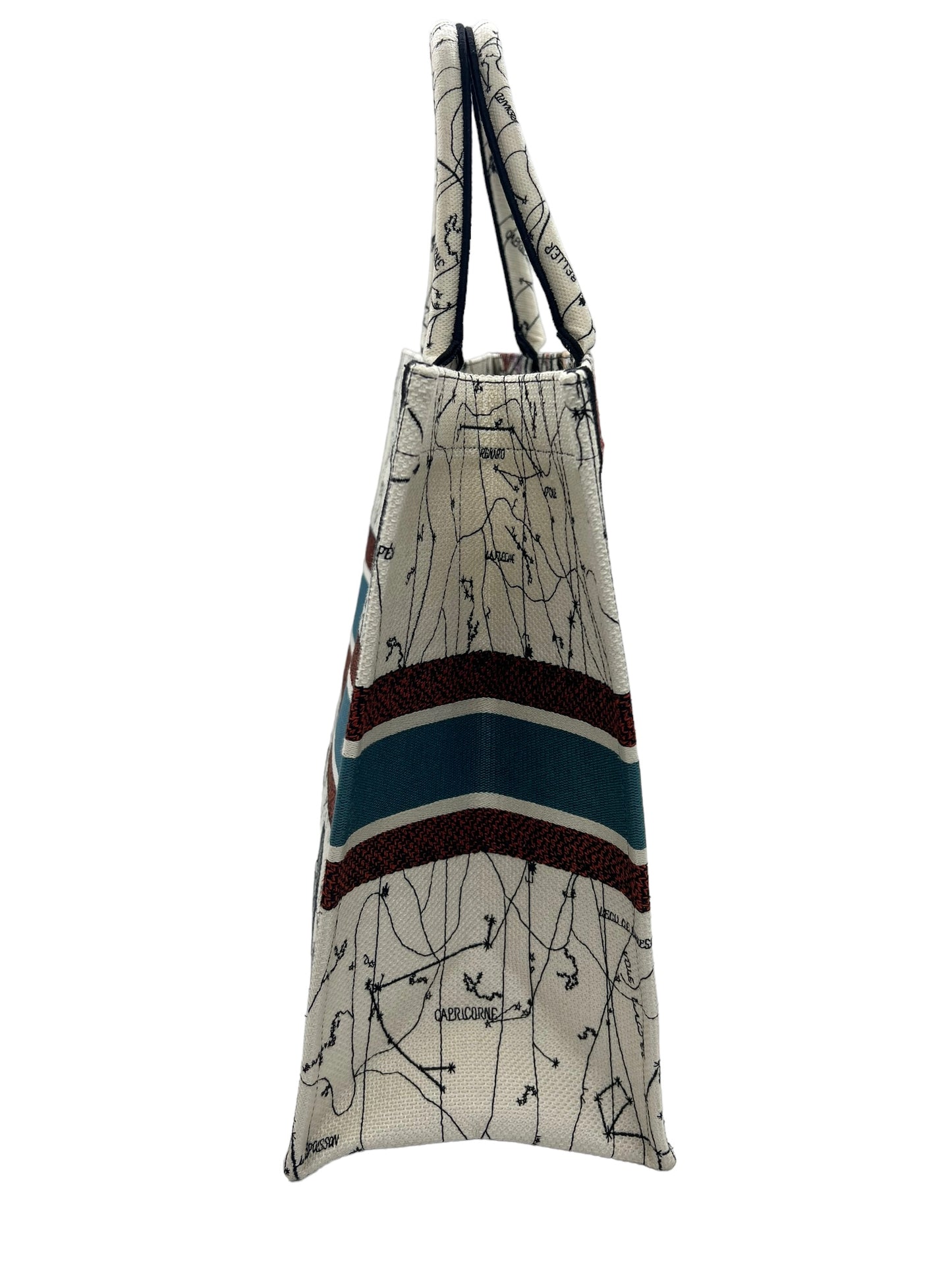 Dior Large Zodiac and Constellation Motif Embroidered Book Tote