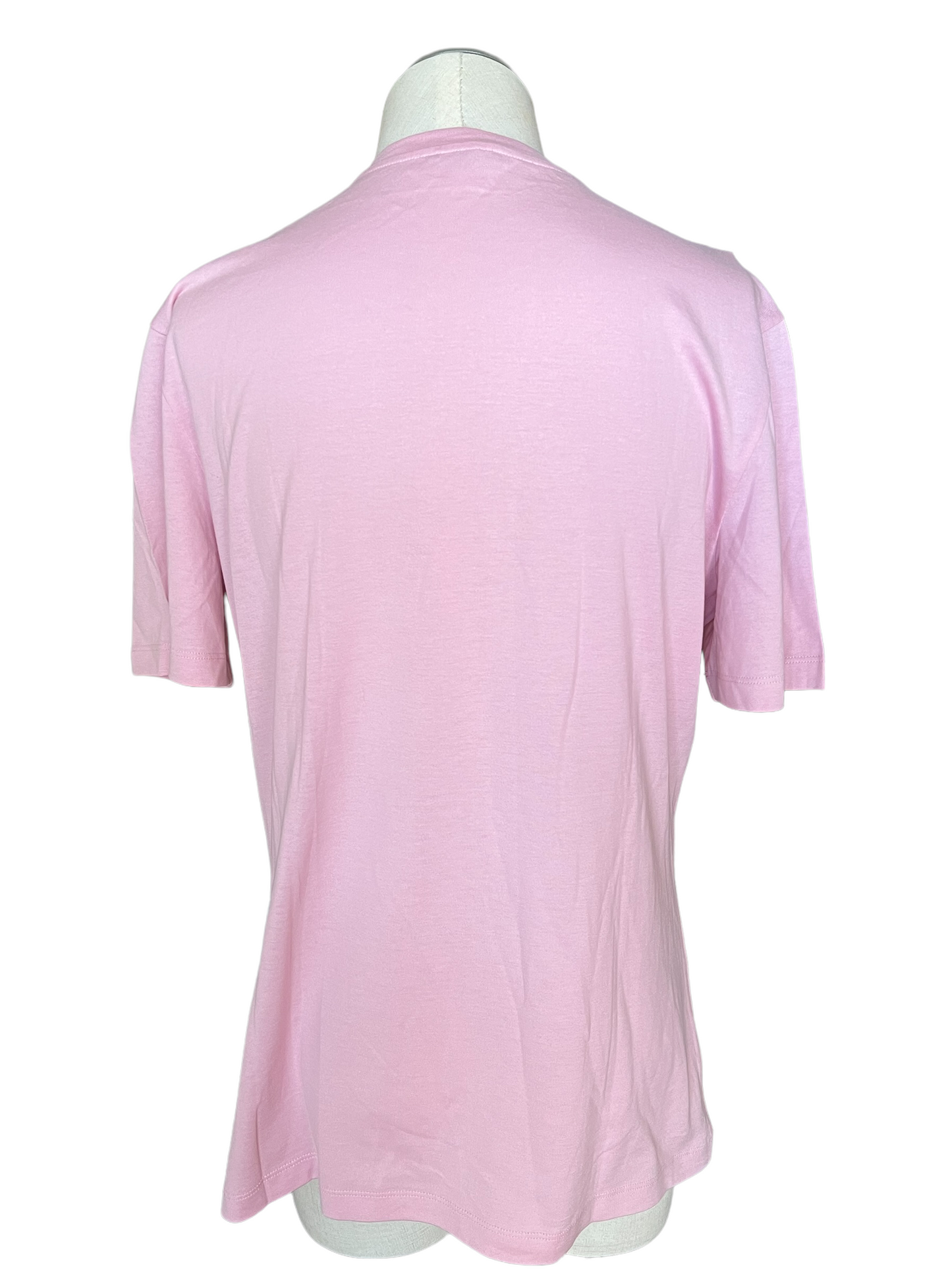 Versace Pink Baroque Logo Size 38 T-Shirt