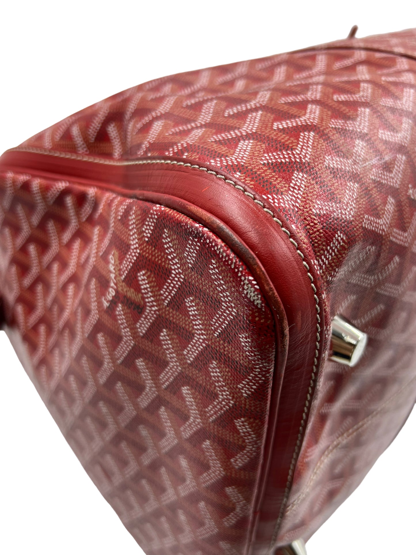 Goyard Red Croisiere 50 Duffle