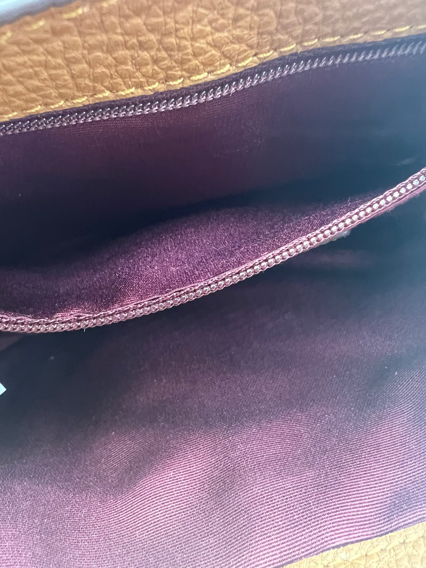 Marc Jacobs Tan Suede Croc Embossed Maverick Saddle Bag Crossbody