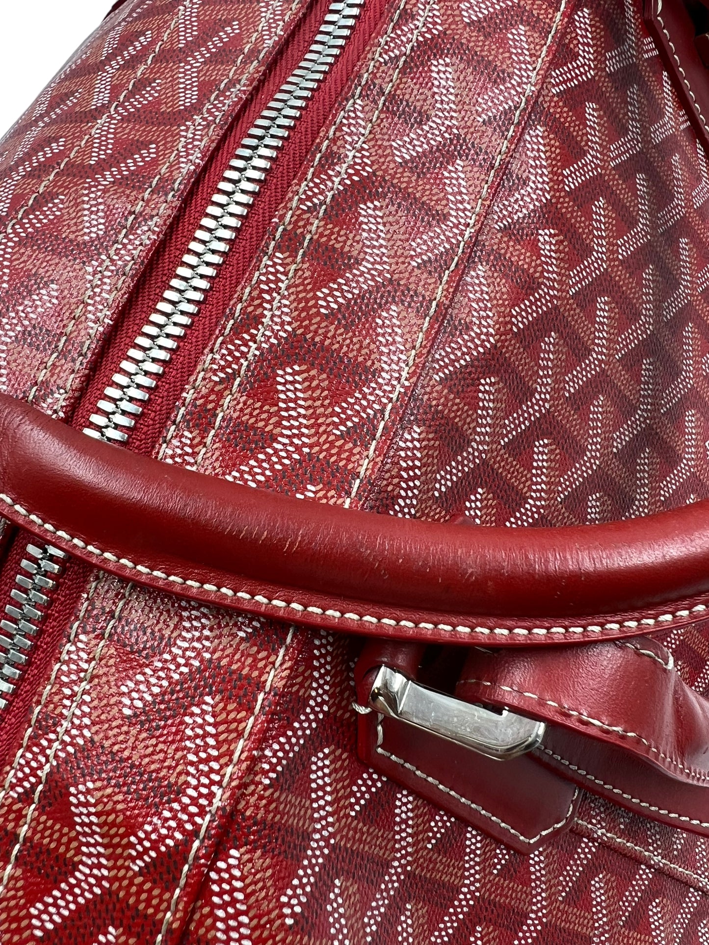 Goyard Red Croisiere 50 Duffle