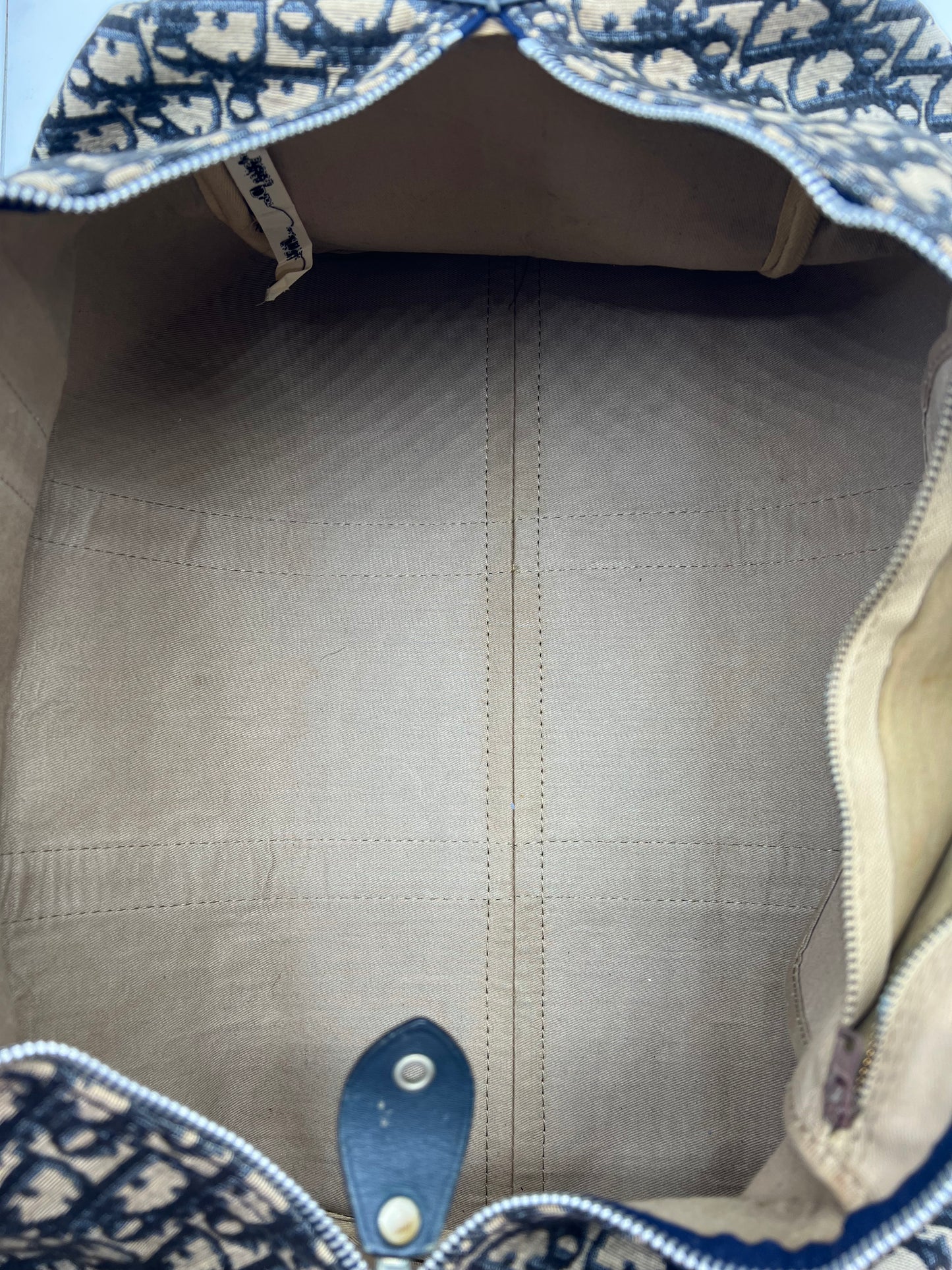 Christian Dior Vintage Blue Navy Trotter Duffle