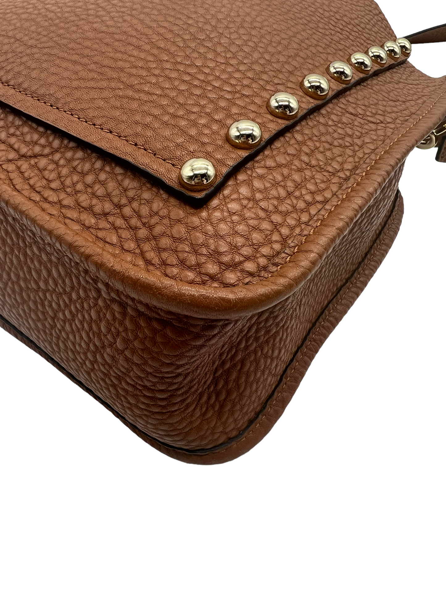 Rebecca Minkoff Tan Unlined Studded Feed Bag