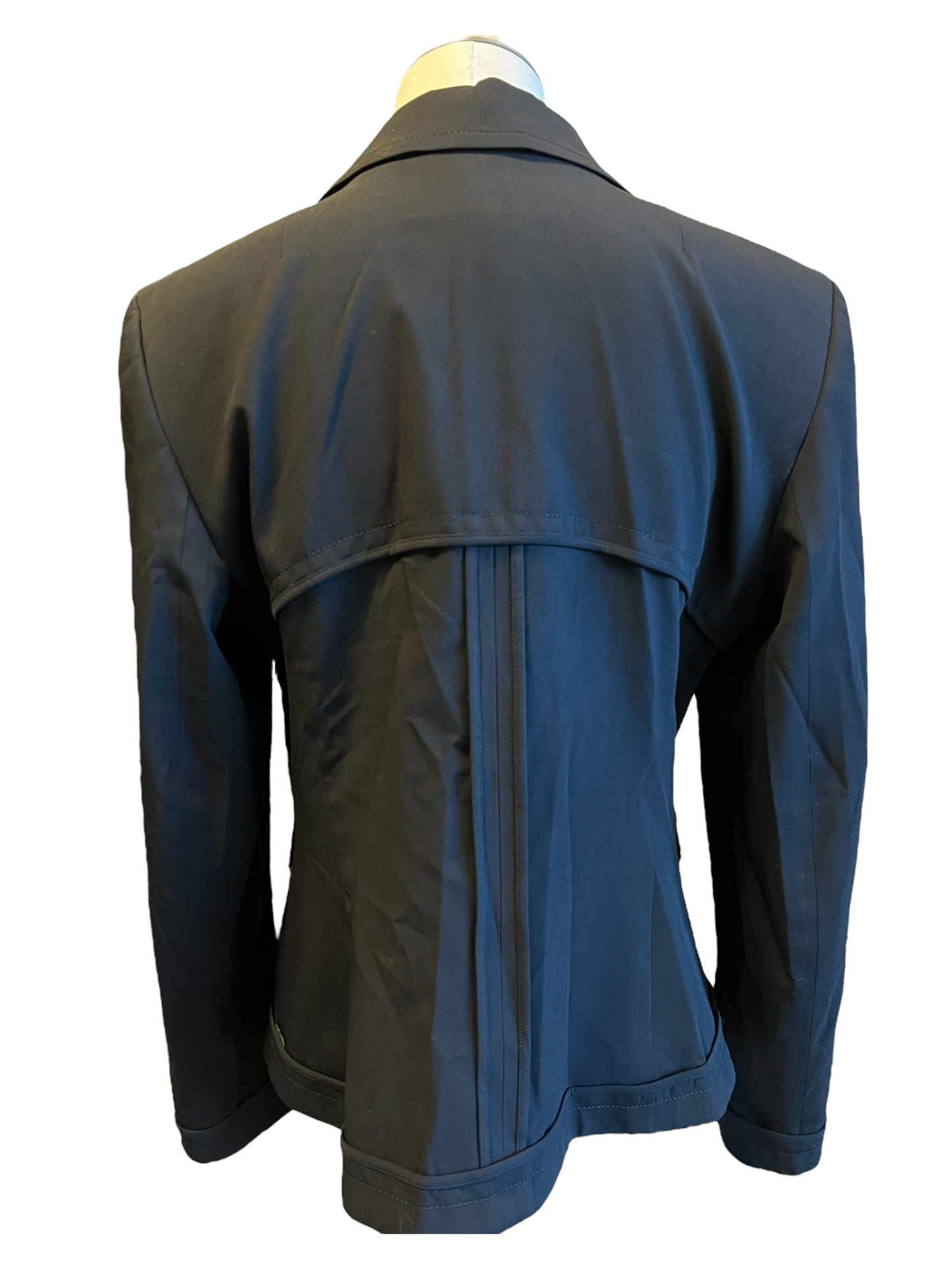 Escada Black Wool Blend Size 40 Blazer