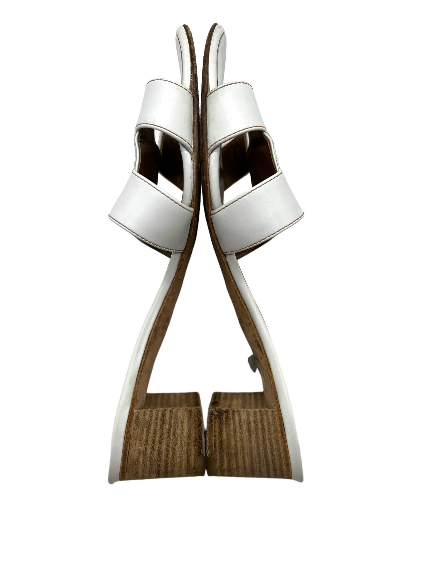 Hermes White Size 38 Oasis Sandals