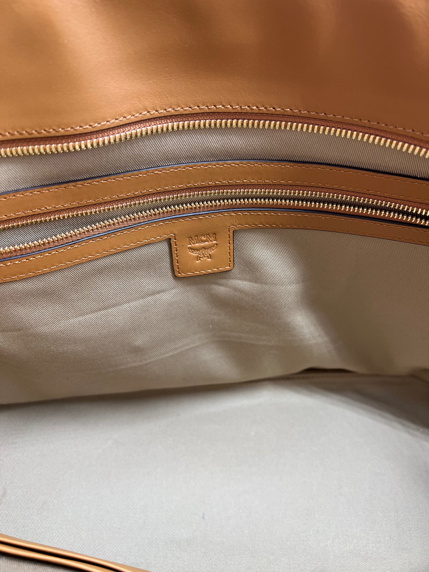 MCM Pink Medium Anya Visetos Tote