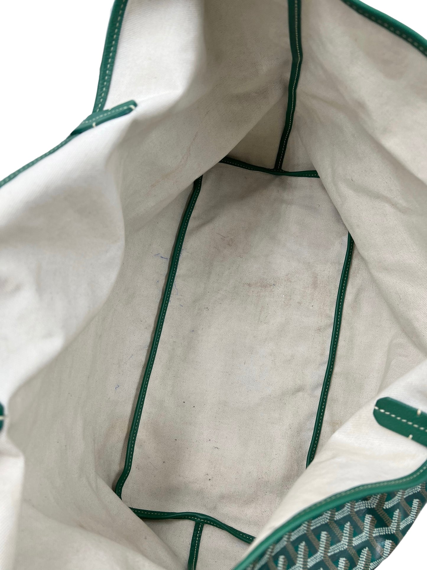 Goyard Green Goyardine Saint Louis GM Tote