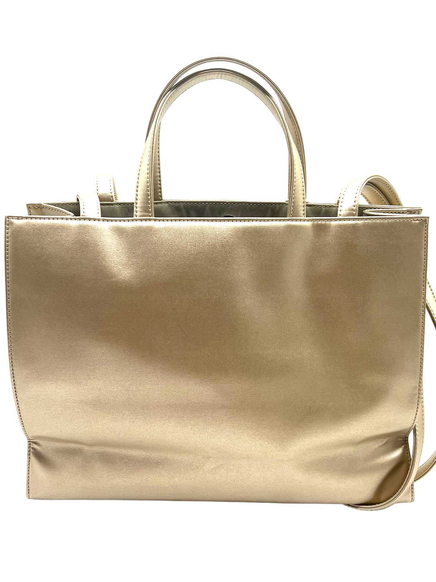 Telfar Vegan Leather Medium Gold Shopper