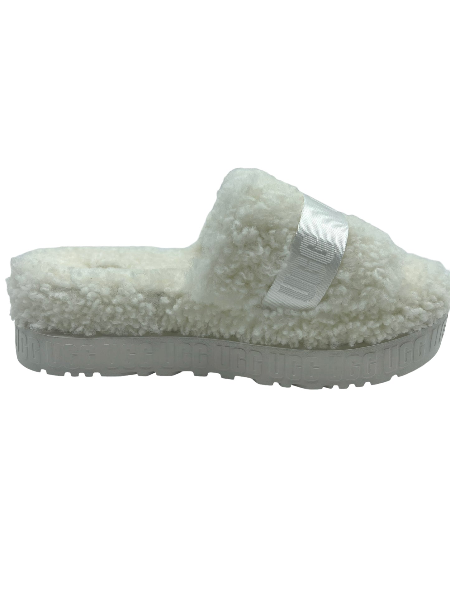 UGG Cream Shearling Fluffita Size 9 Slides