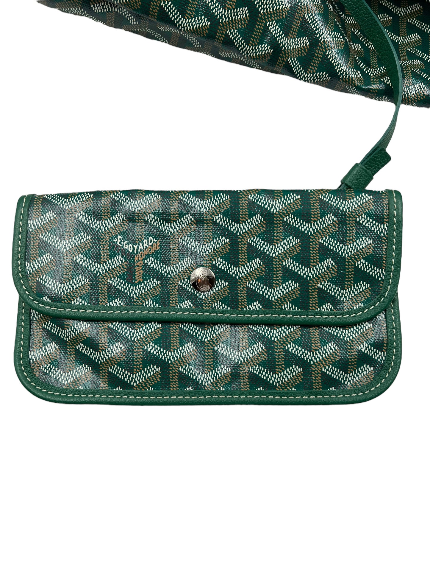 Goyard Green Goyardine Saint Louis GM Tote