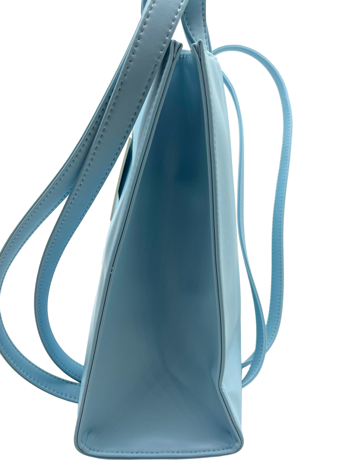 Telfar Pool Blue Vegan Leather Medium Shopper