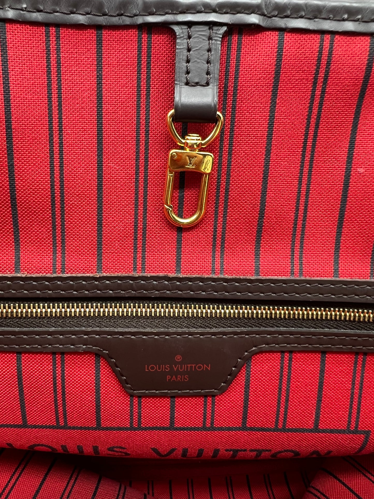 Louis Vuitton Damier Ebene Neverfull MM Tote