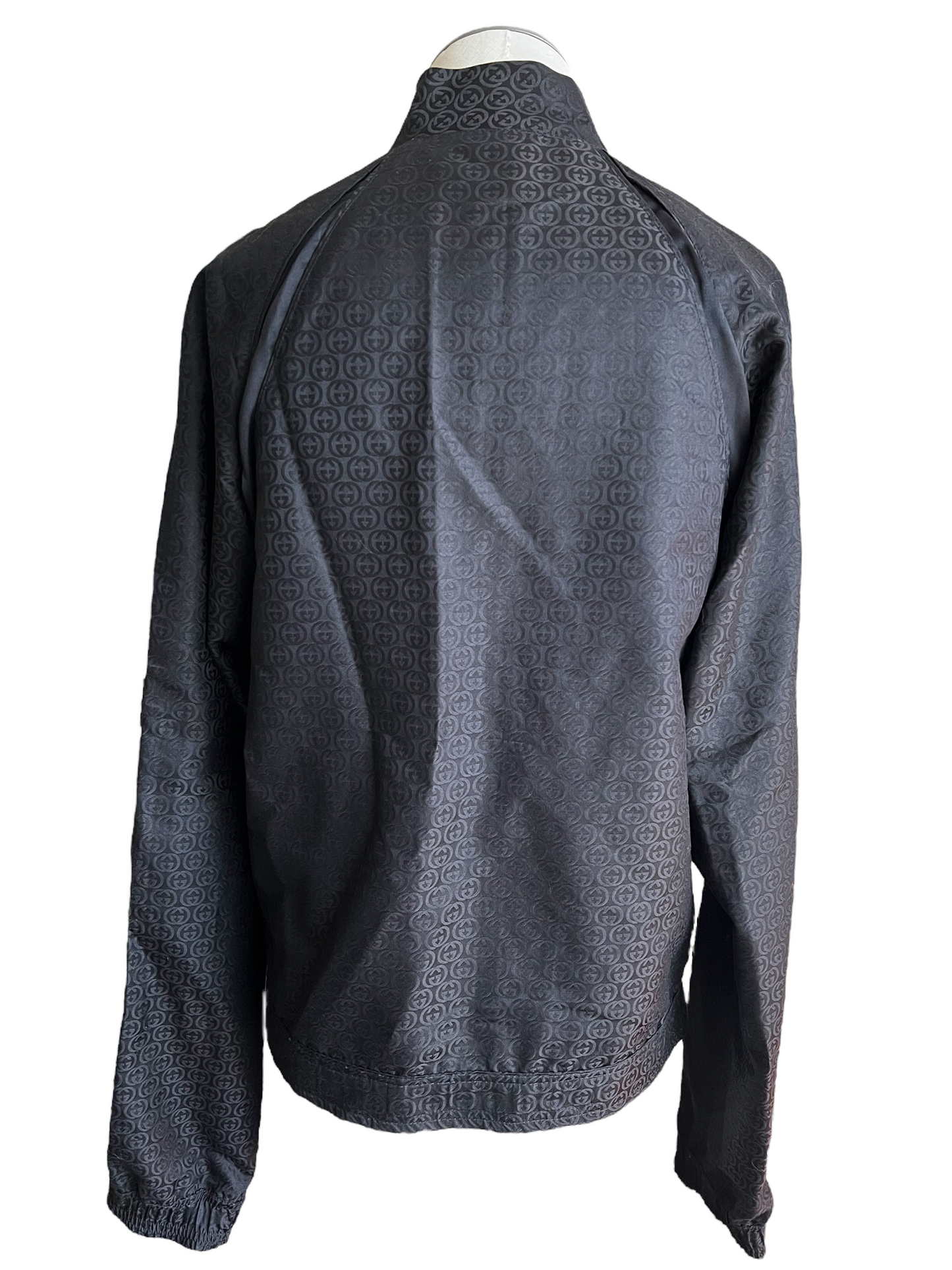 Gucci Black Silk Blend 2003 Tom Ford Interlocking G Size 42 Jacket