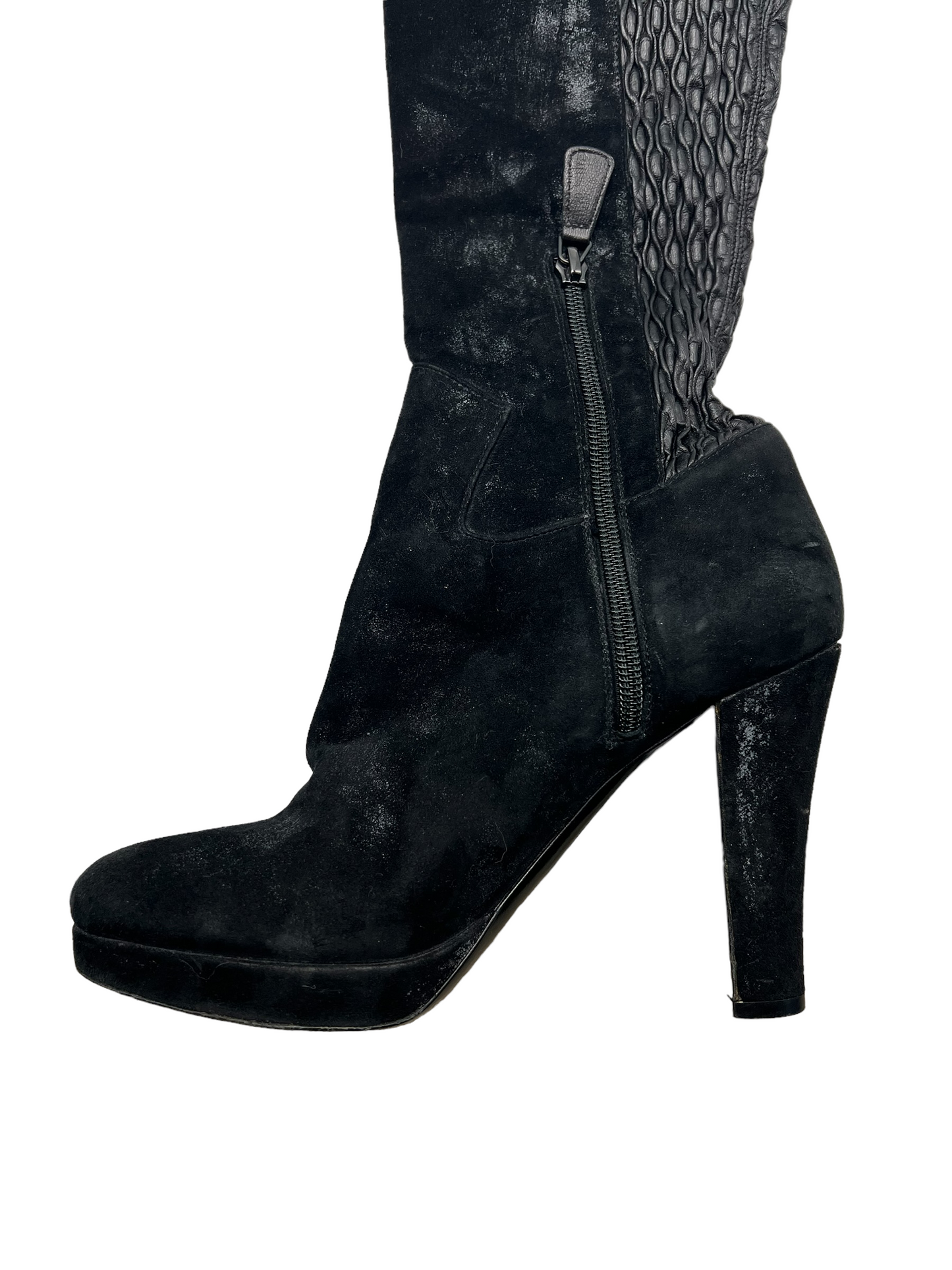 Chanel Thigh High Suede Lambskin Size 39 Boots