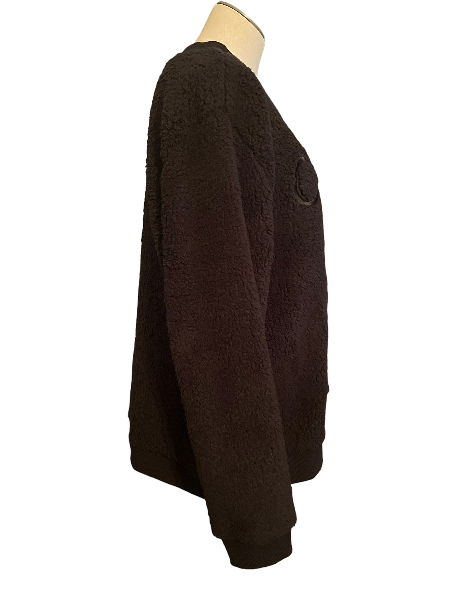 Calvin Klein Black Size L Fuzzy Logo Top