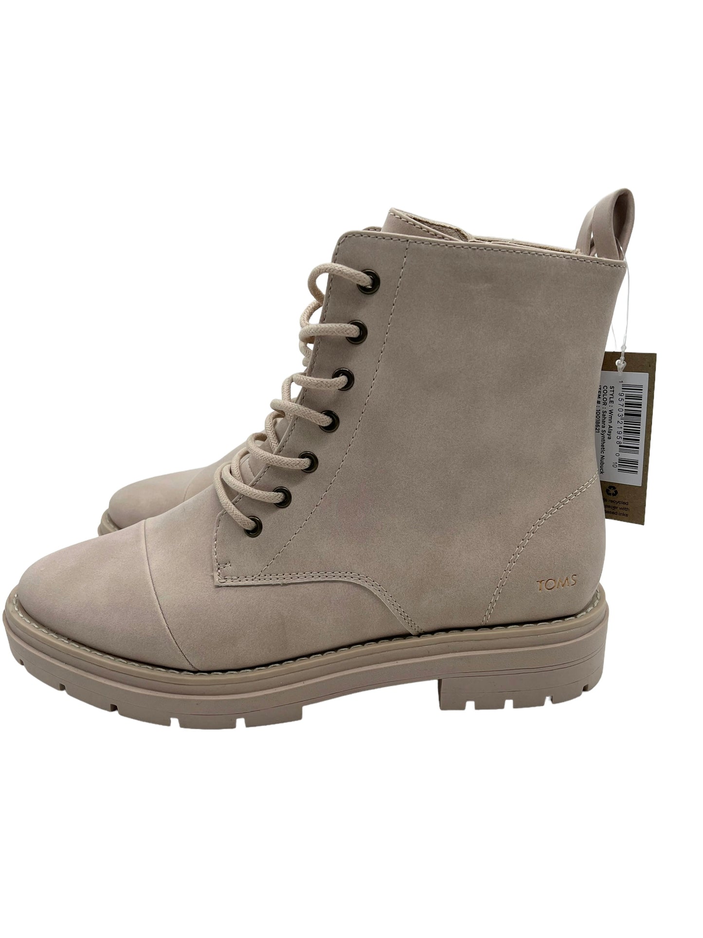 Tom's Beige Size 9.5 Alaya Boots