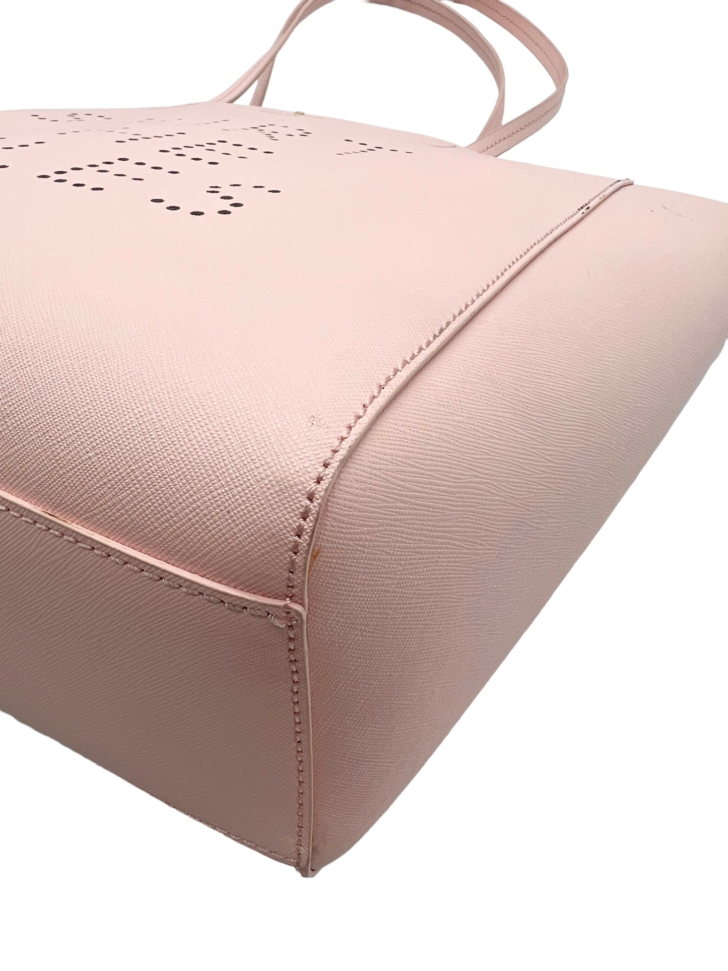 Kate Spade Pink Hallie 'Skirt The Rules' Perforated Tote