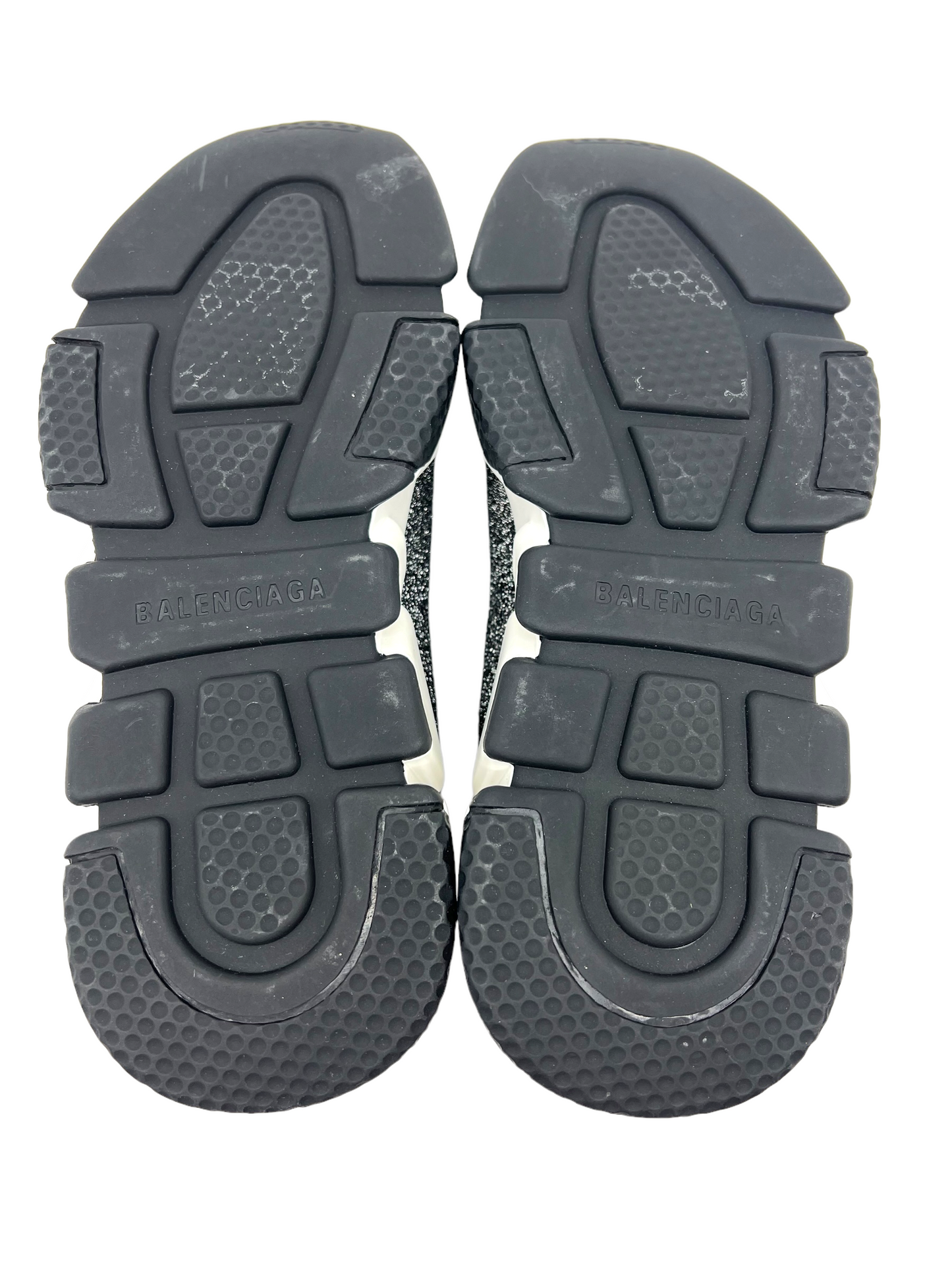 Balenciaga Black Metallic Size 38 Speed Trainers