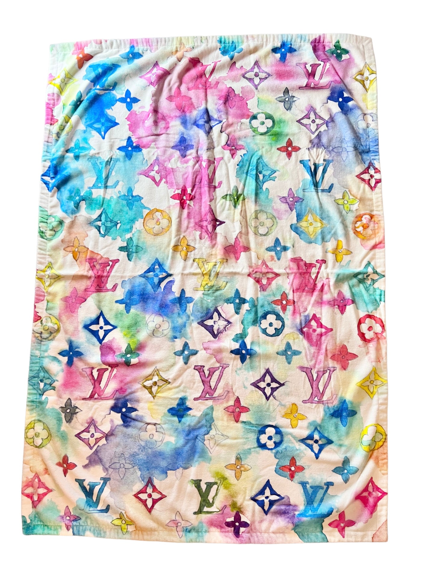Louis Vuitton Multicolor Watercolor Monogram 2021 Beach Towel
