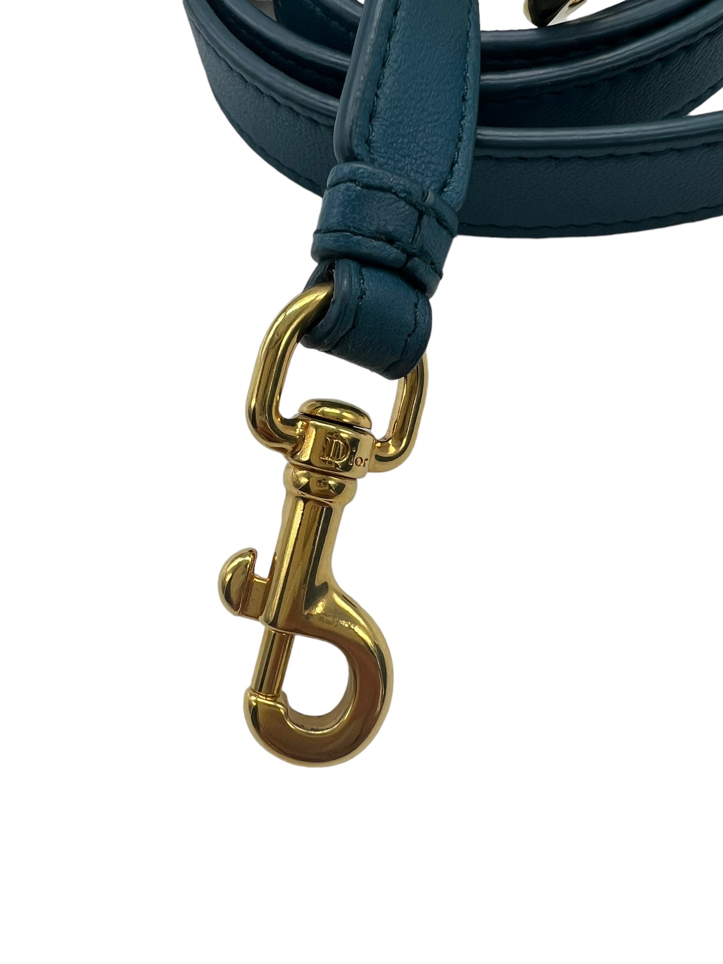 Dior Teal Lambskin Small Cannage Diortravel Vanity Case