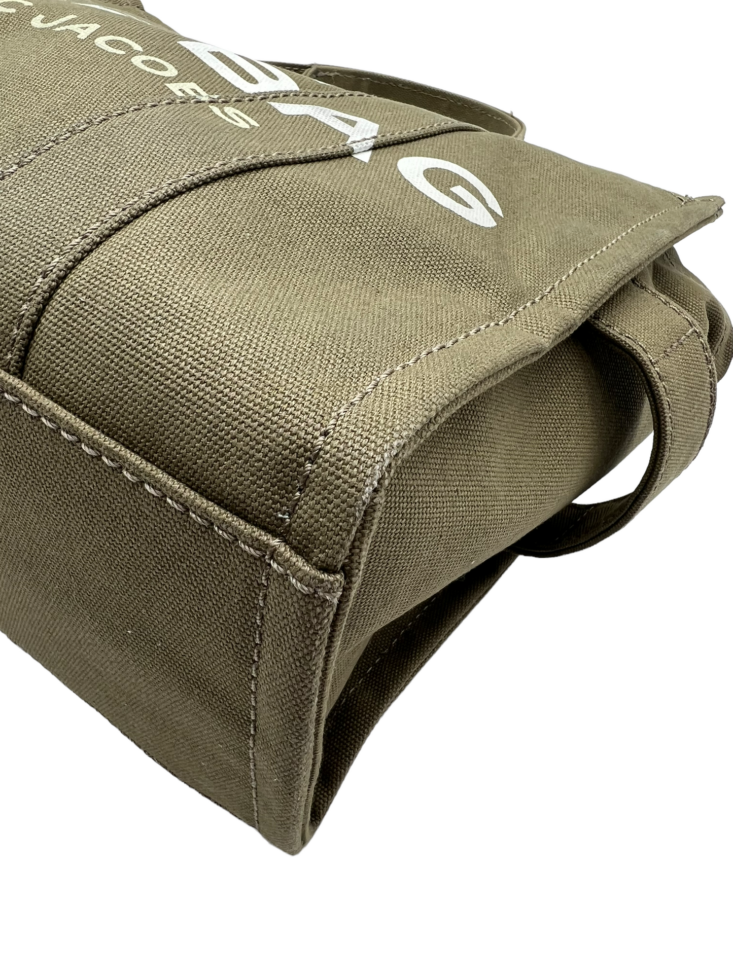 Marc Jacobs Khaki Canvas "The Medium Tote" Bag