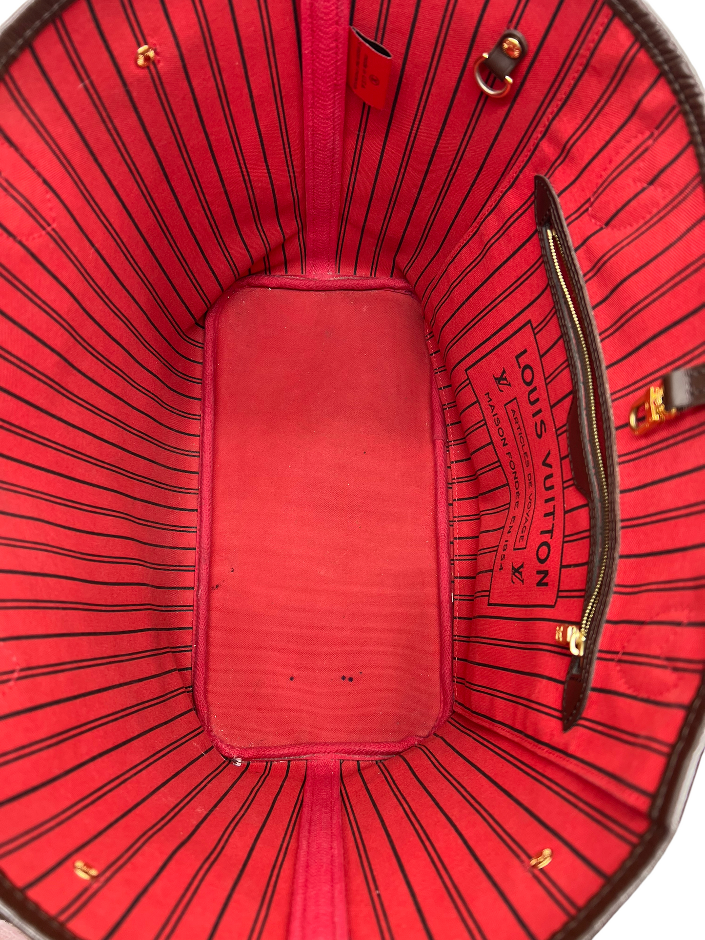 Louis Vuitton Damier Ebene Neverfull MM Tote