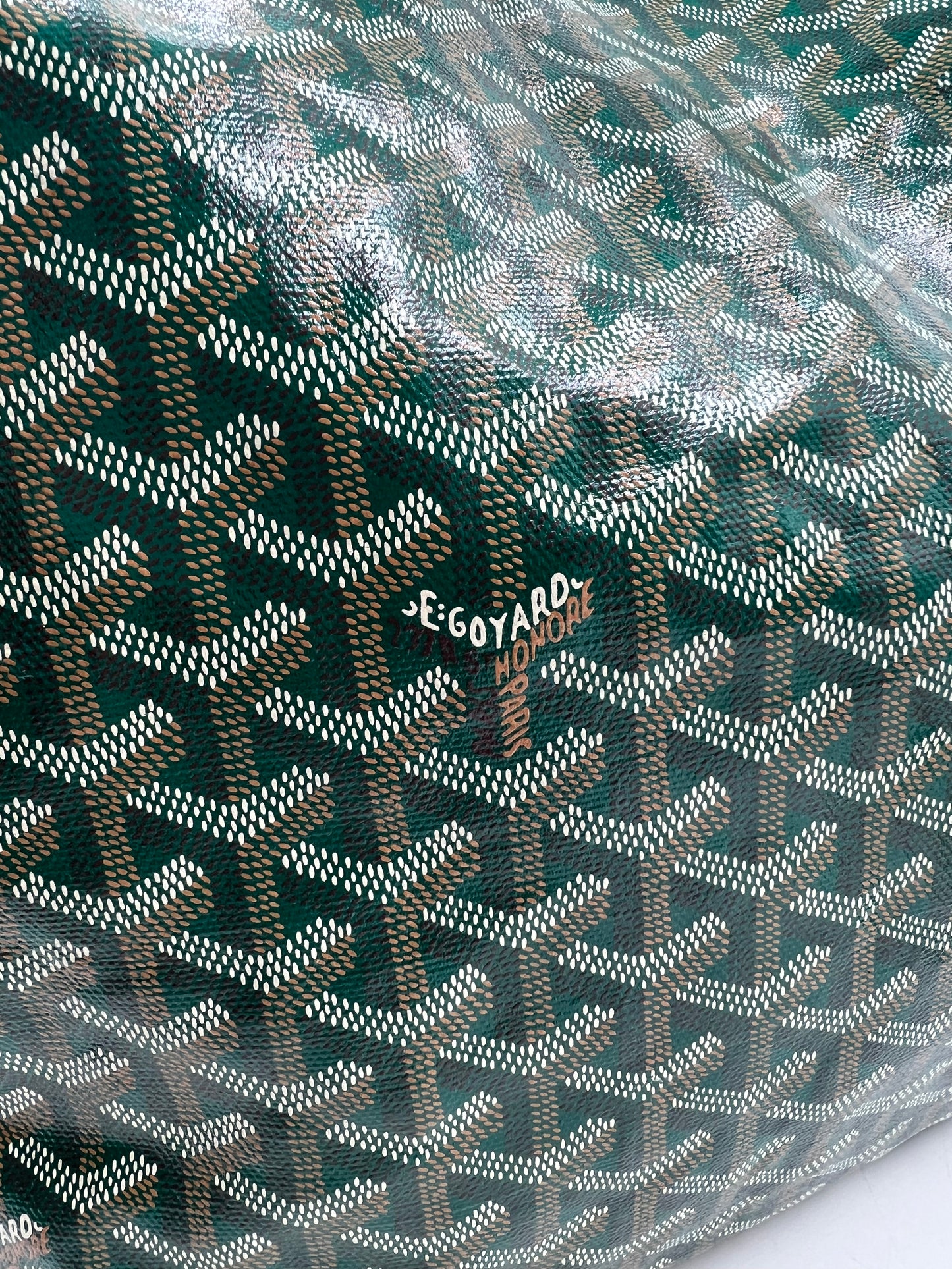 Goyard Green Goyardine Saint Louis GM Tote