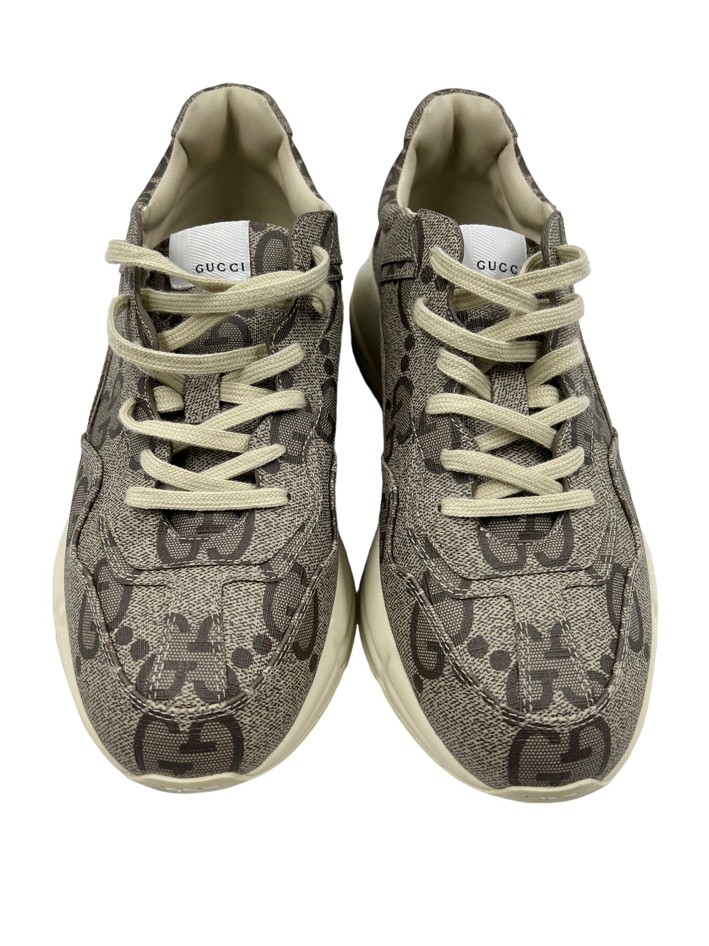 Gucci Men's Size 45 Maxi GG Rhyton Low Top Sneakers