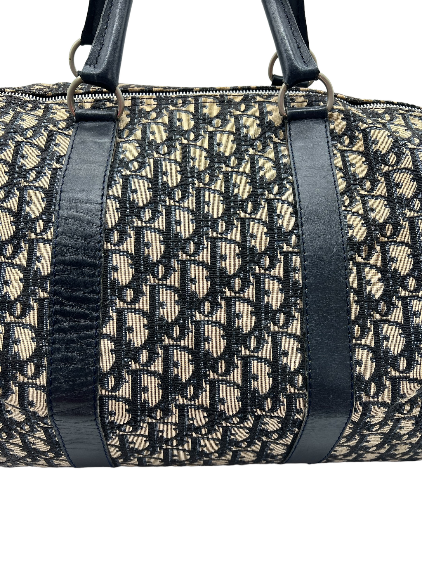 Christian Dior Vintage Blue Navy Trotter Duffle