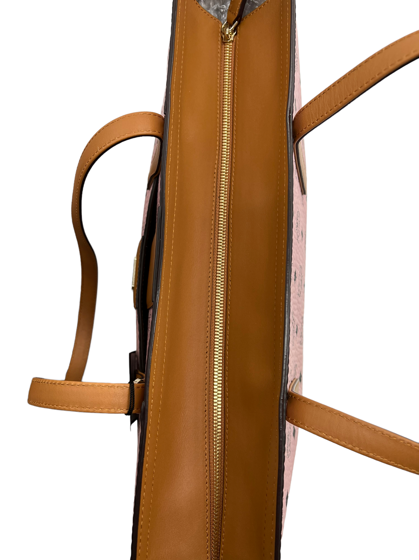 MCM Pink Medium Anya Visetos Tote