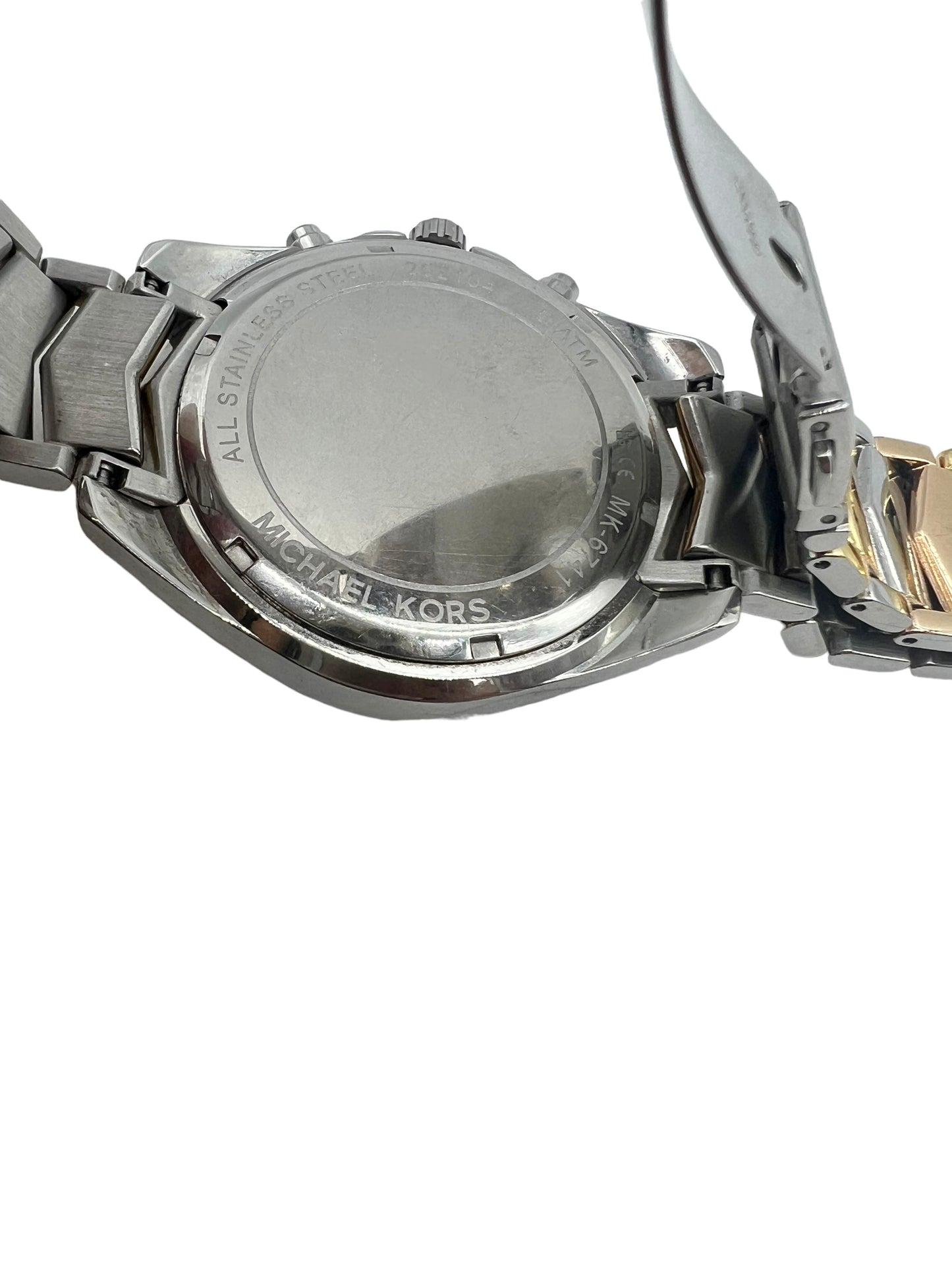 Michael Kors Whitney Pave Tri-Tone Chronograph Watch