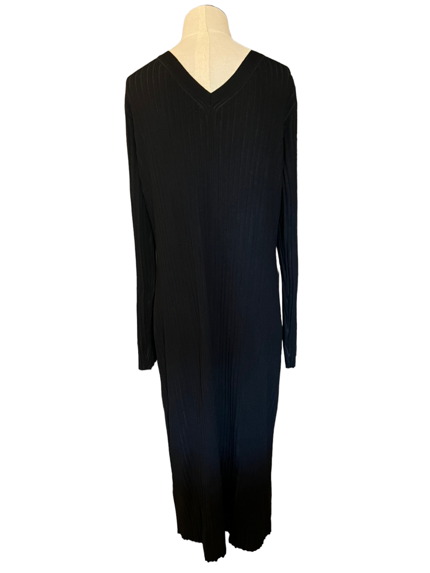 LITA by Ciara Black Size XL Icon Cardigan Midi Dress