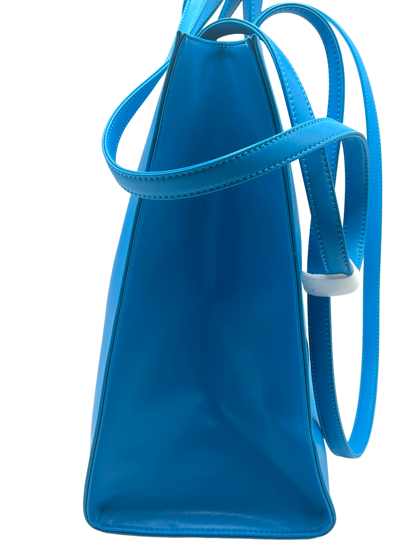 Telfar Cyan Vegan Leather Large Shopper