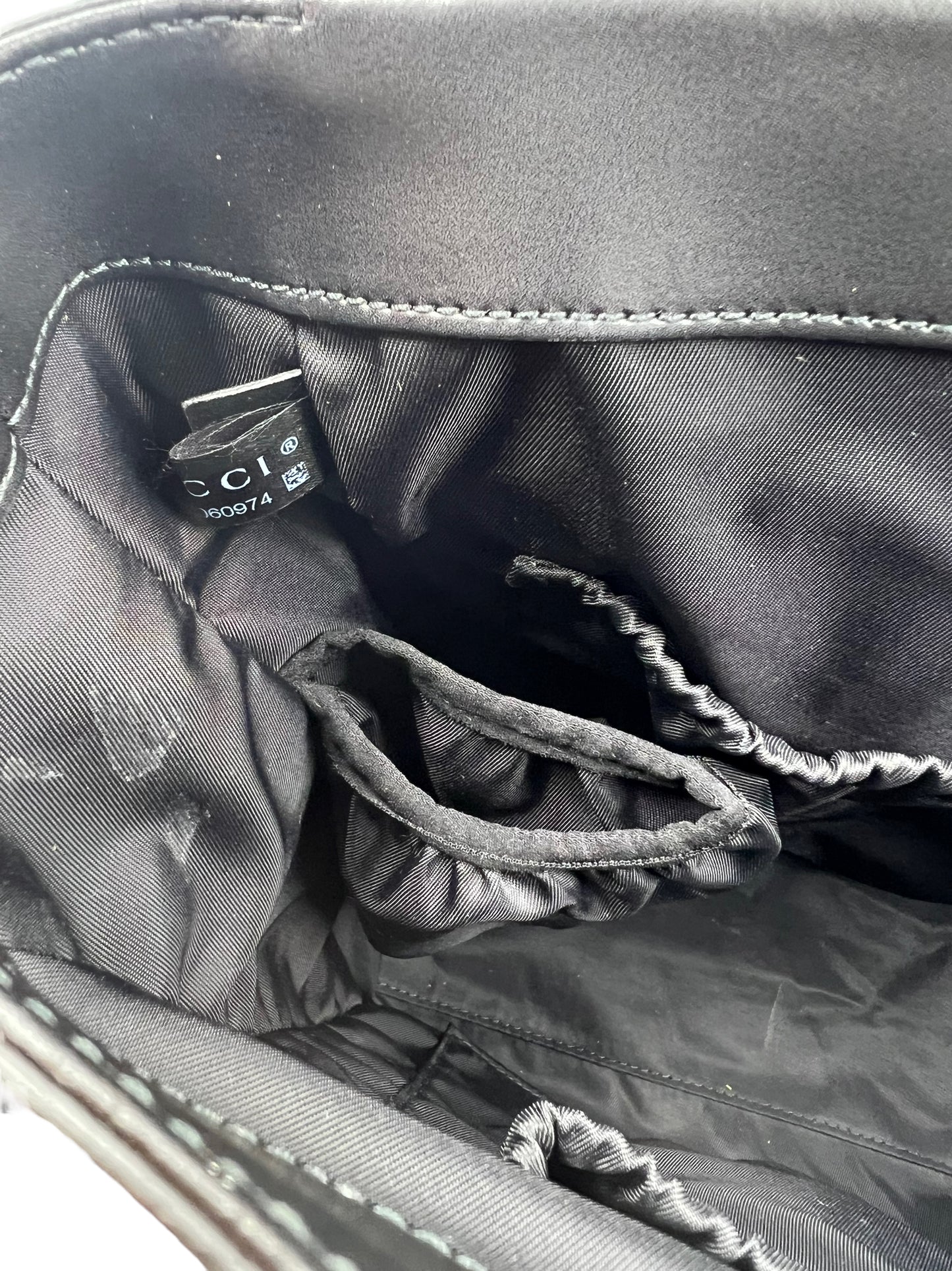 Gucci Black GG Supreme Diaper Bag