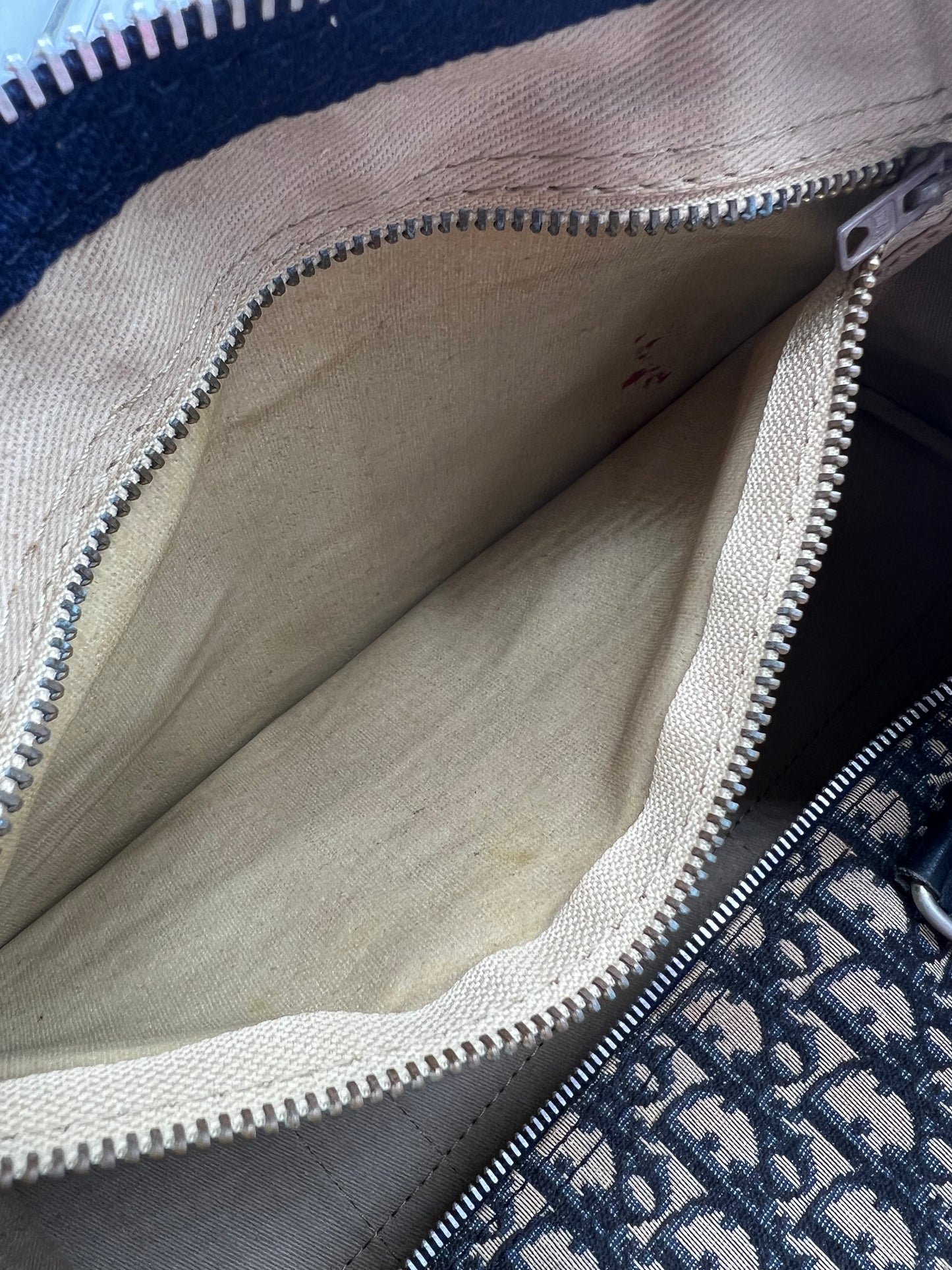 Christian Dior Vintage Blue Navy Trotter Duffle