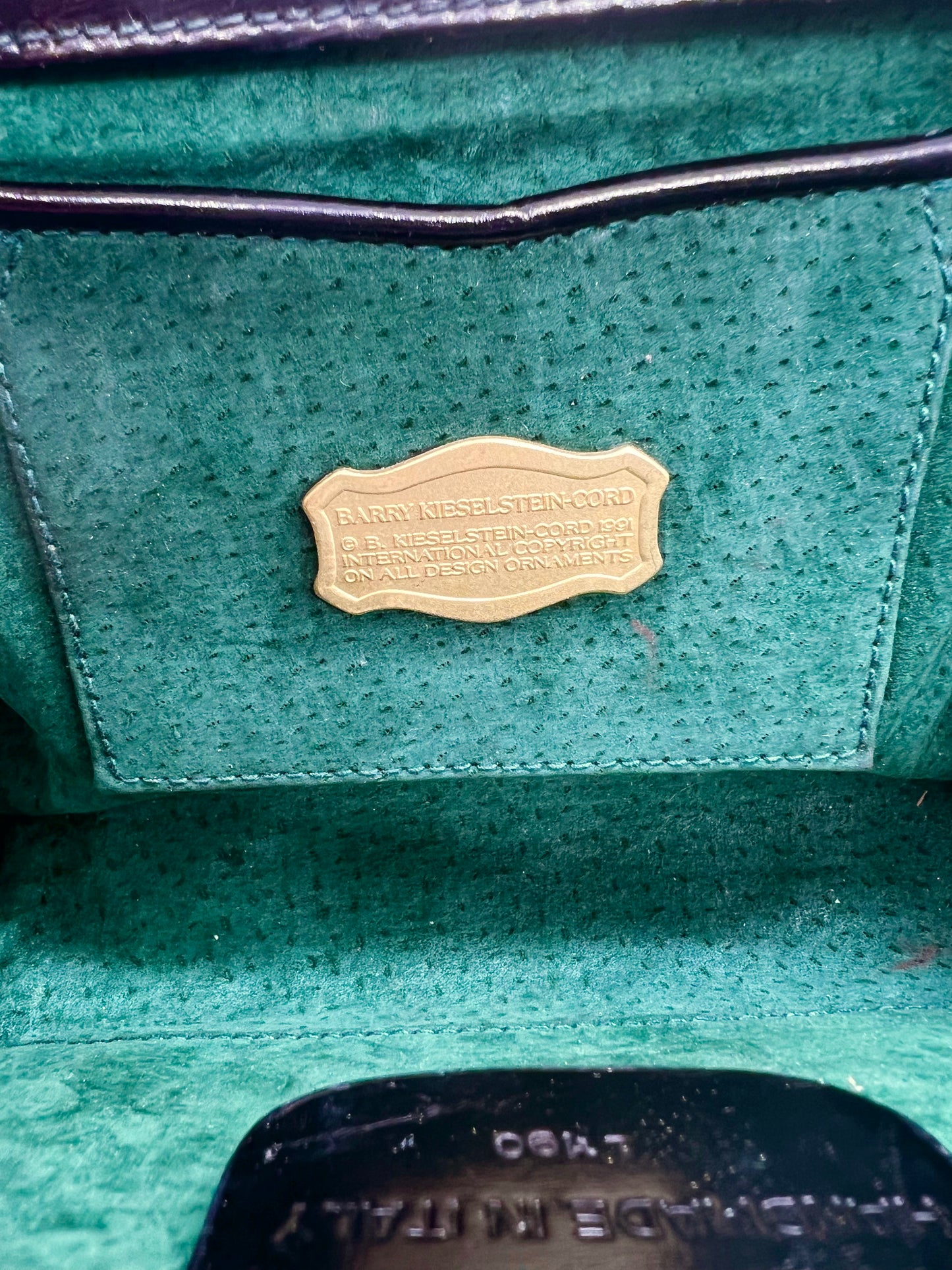 Barry Kieselstein-Cord Black Leather Chain Bag