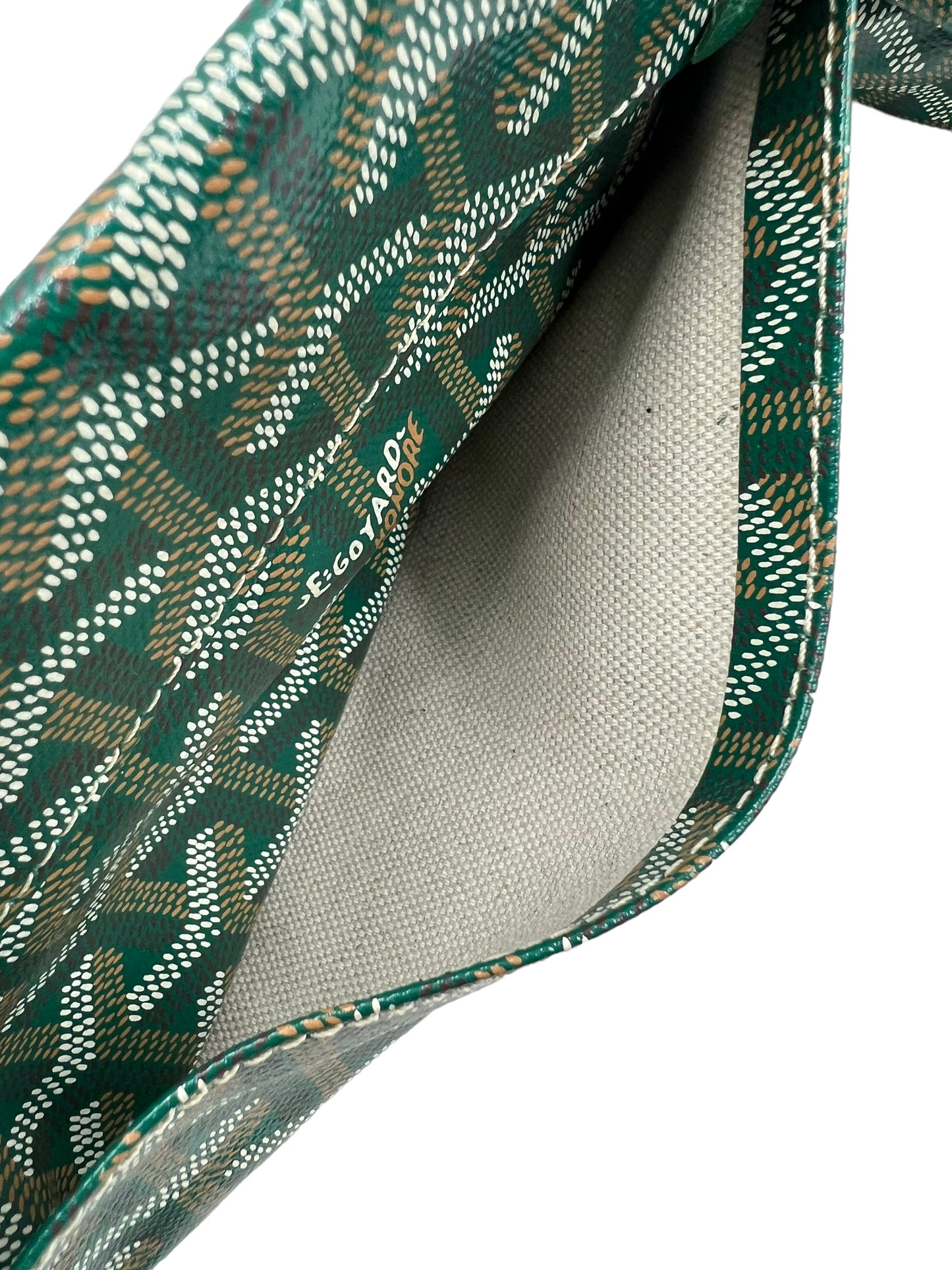 Goyard Green Goyardine Saint Louis GM Tote