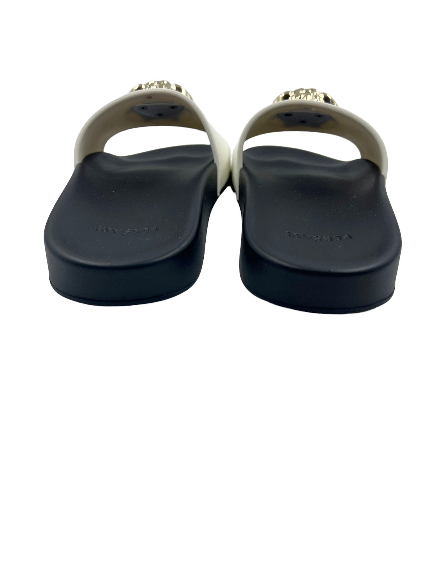 Versace Size 39 White Palazzo Pool Slides