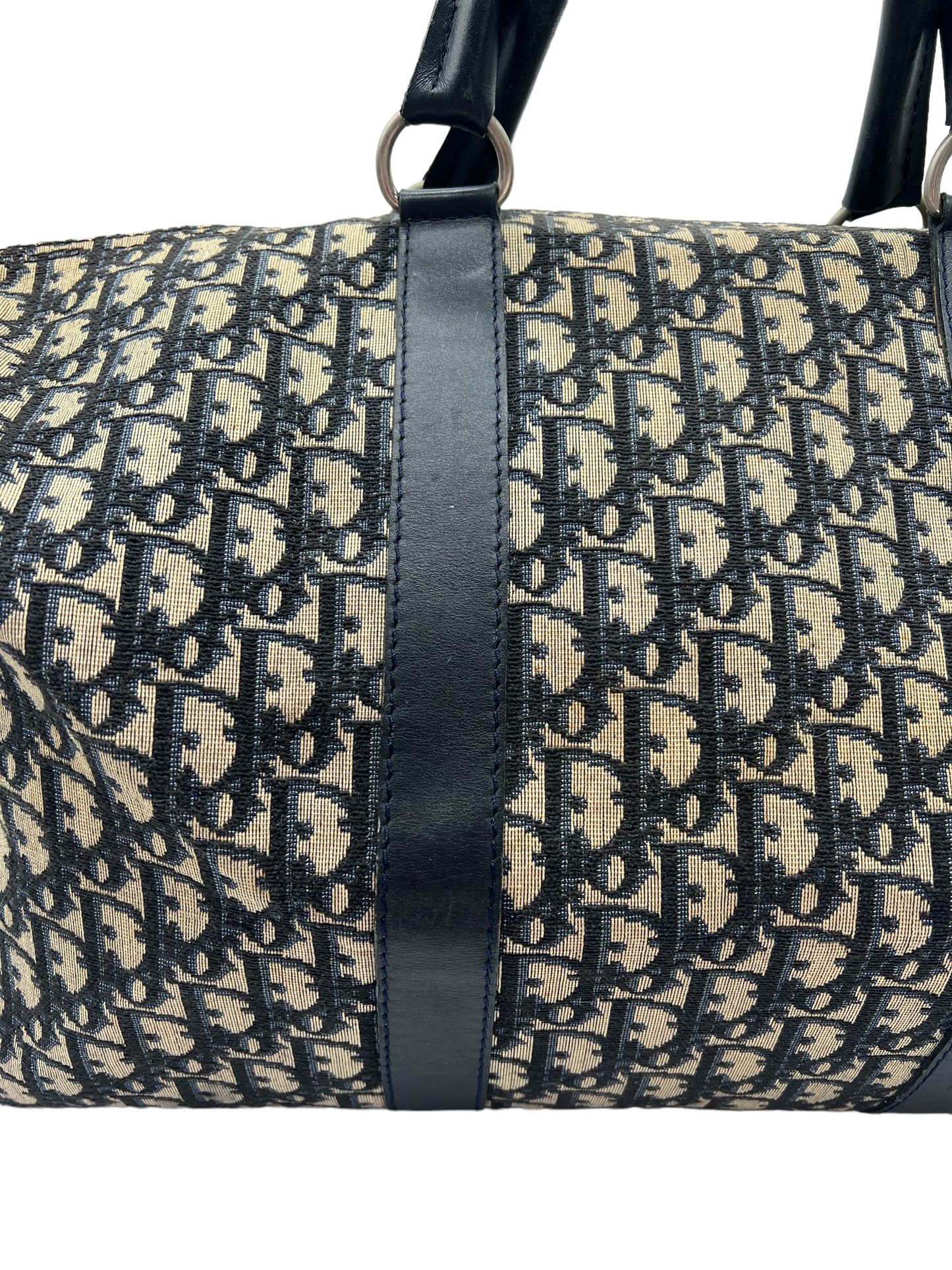 Christian Dior Vintage Blue Navy Trotter Duffle