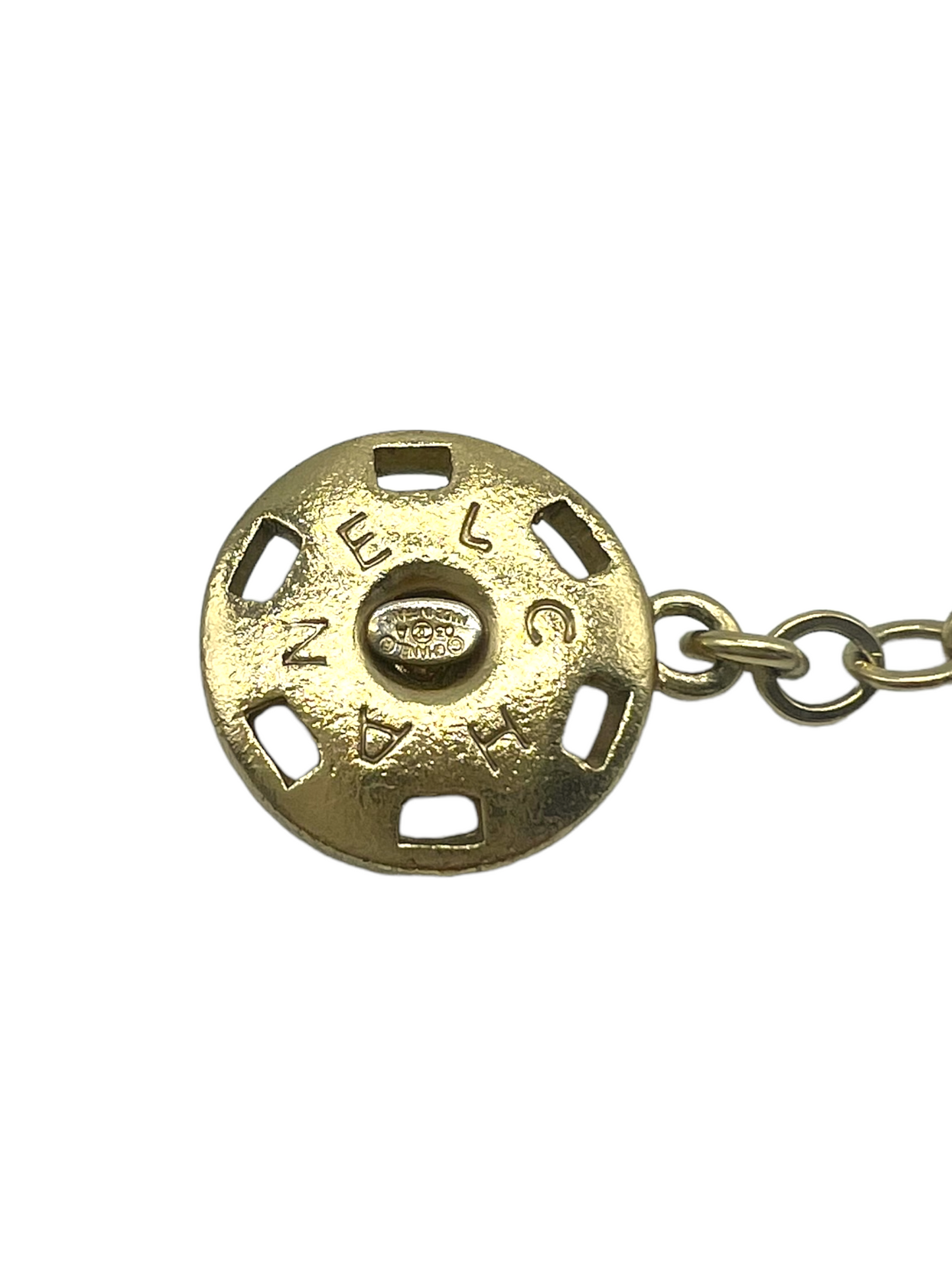 Chanel Gold 03A Logo Charm Bracelet