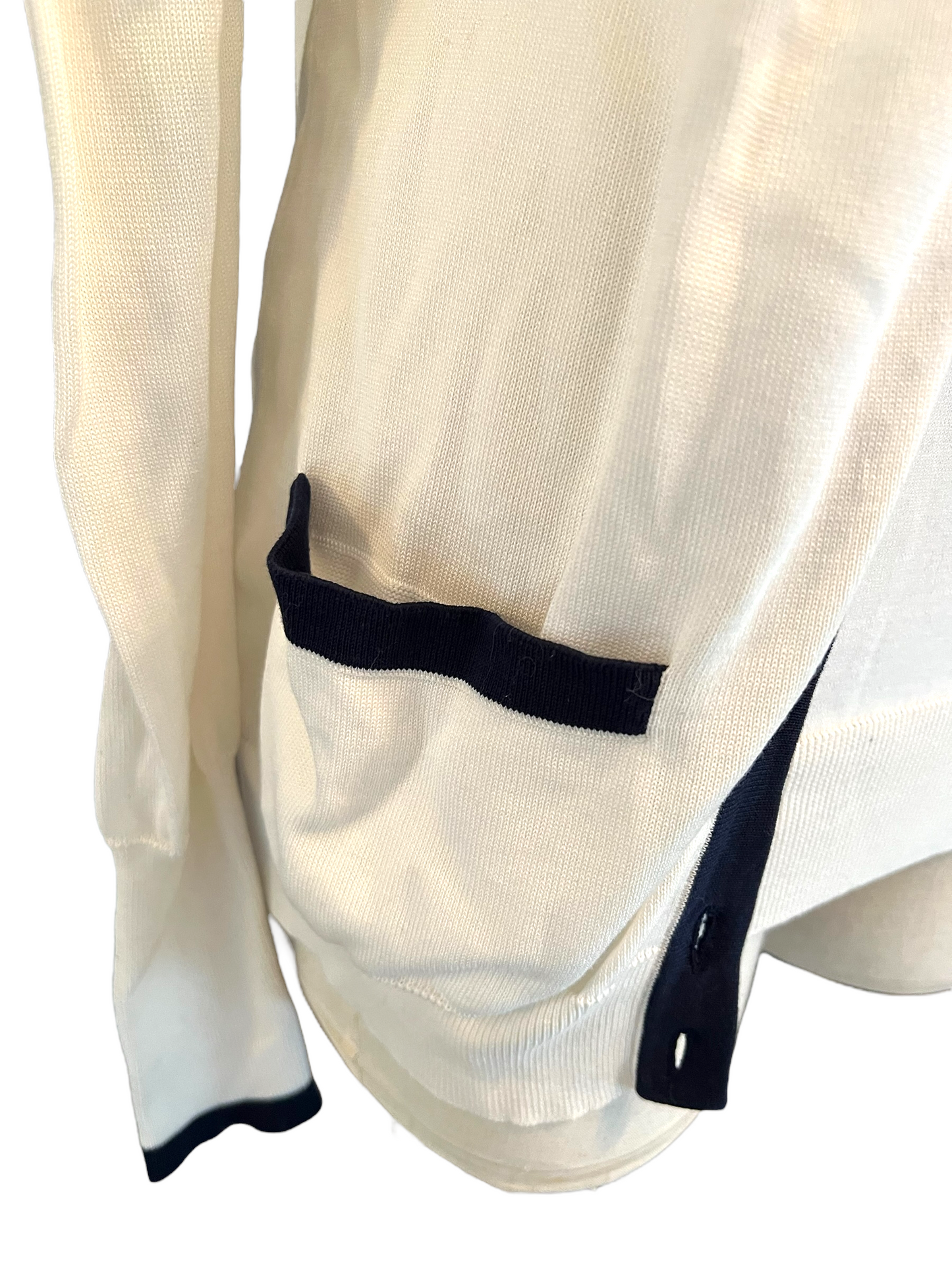 Chanel Off White 96P Size 38 Cardigan Set