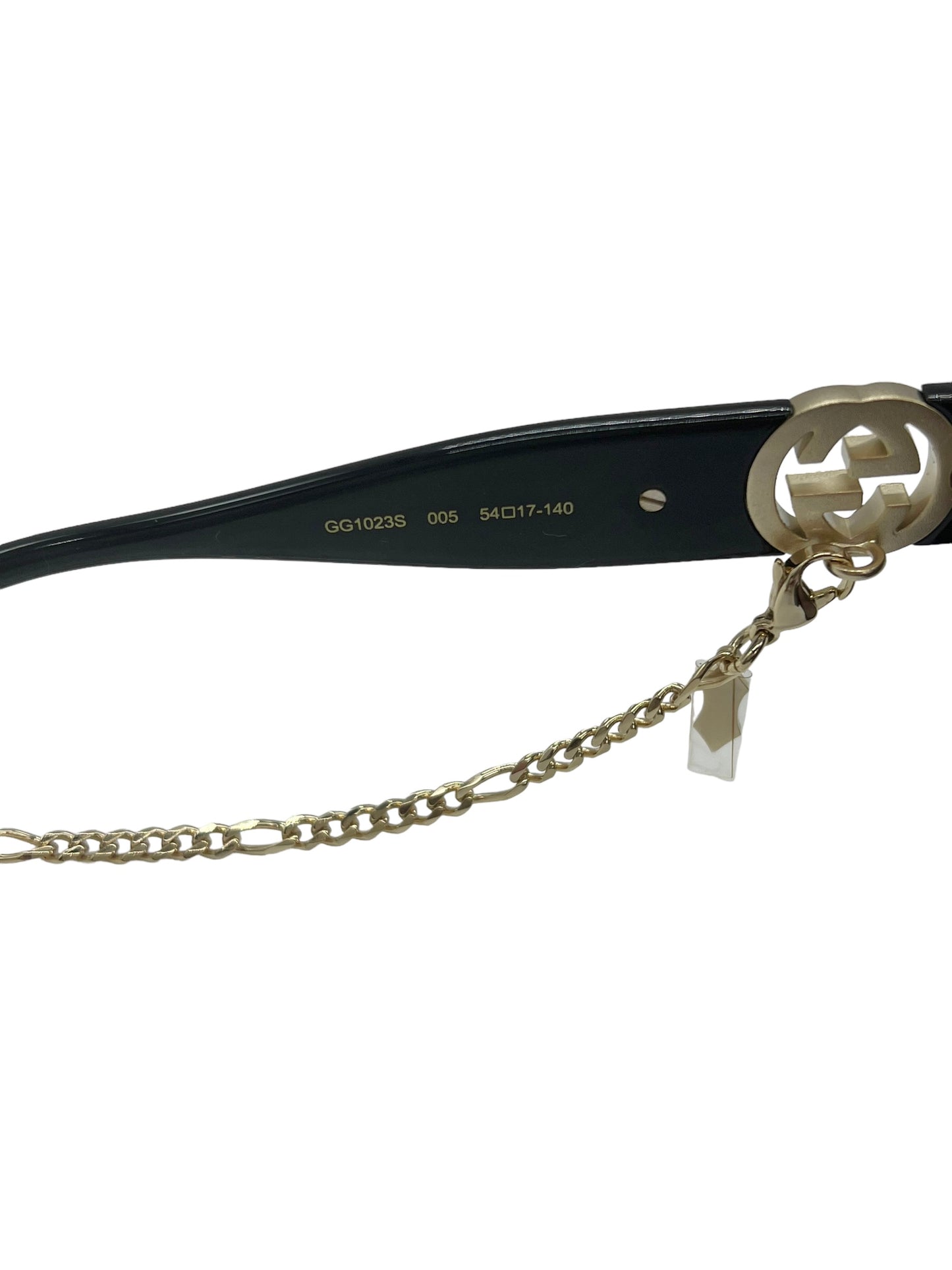 Gucci Black GG1023S Black Sunglasses With Chain