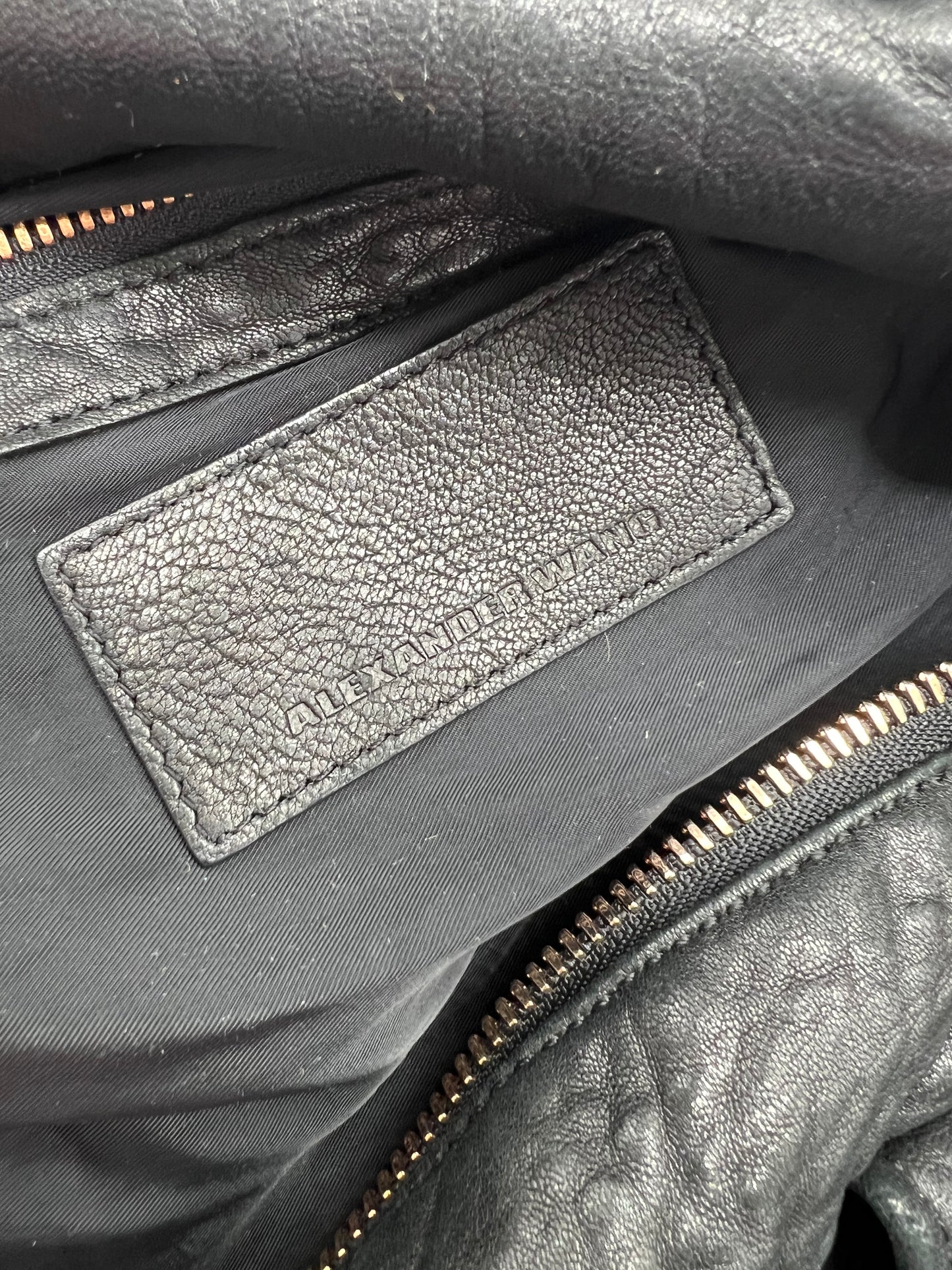 Alexander Wang Black Leather Rocco Handbag