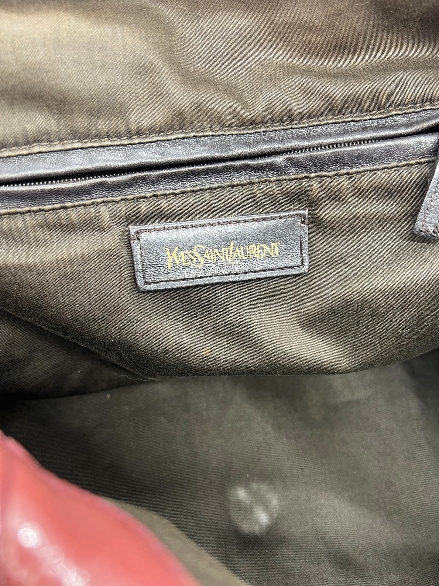 YSL Saint Laurent Mauve Patent Easy Y Bag