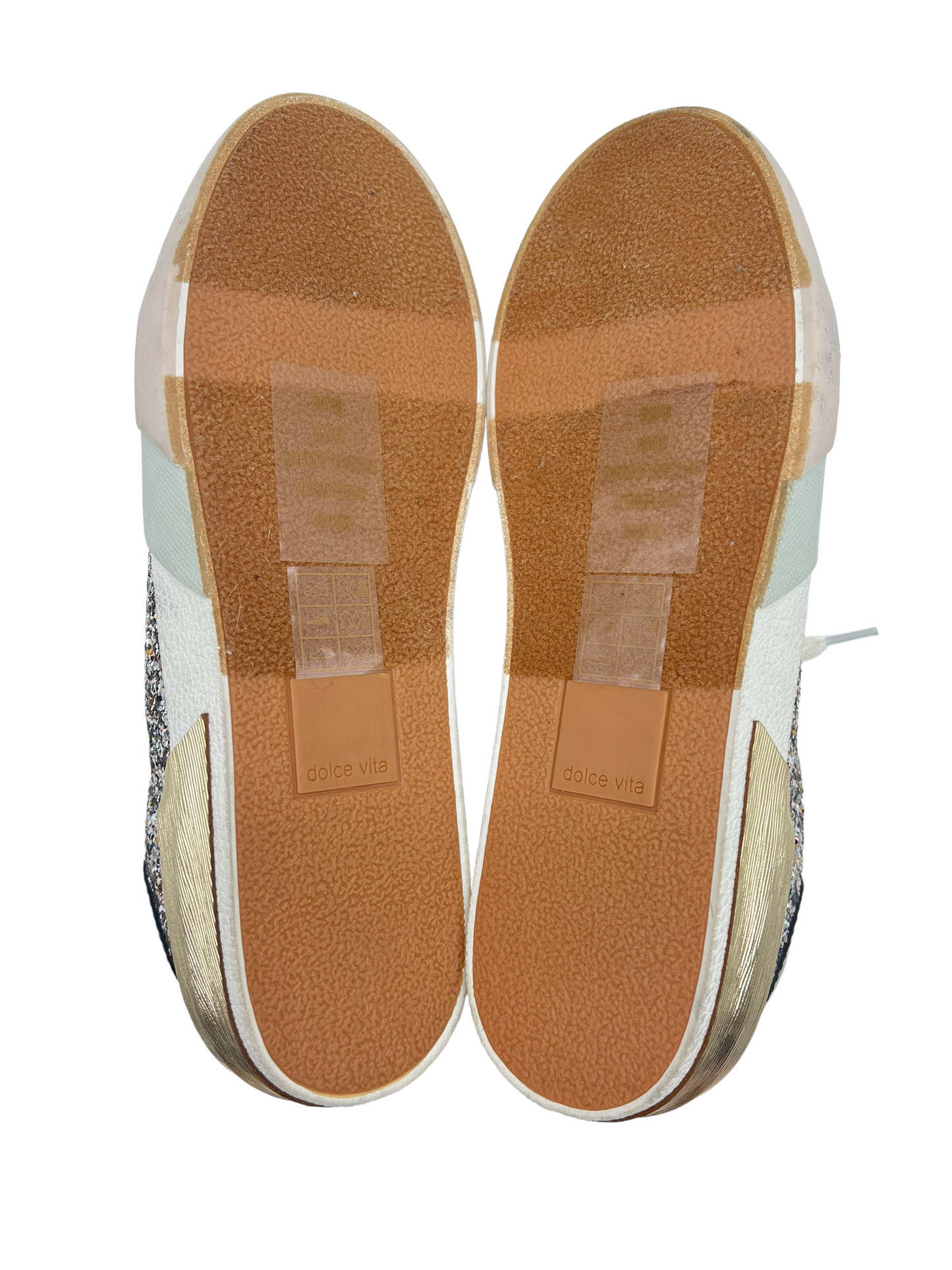 Dolce Vita Zina Glitter Shearling Size 7.5 Sneakers