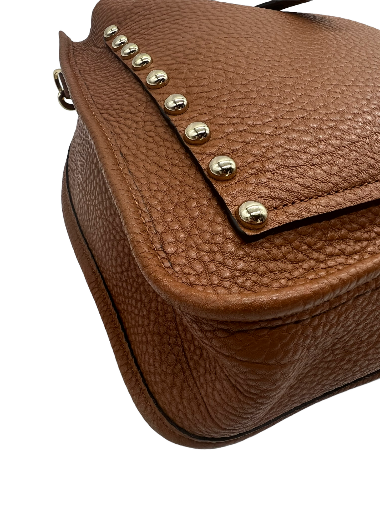 Rebecca Minkoff Tan Unlined Studded Feed Bag